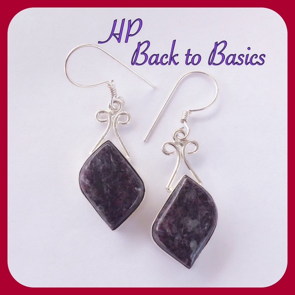 Jewelry - Natural Charoite Earrings